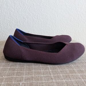 Rothy's Round Toe Eggplant Purple Flats